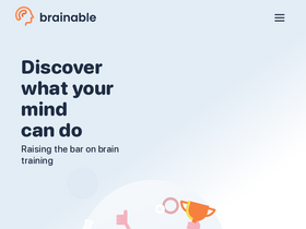 'brainable.com' screenshot