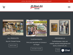 allaboutartaustralia homepage screenshot