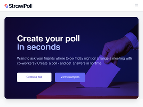 'strawpoll.com' screenshot