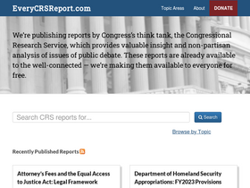 'everycrsreport.com' screenshot