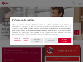 'dpd.pt' screenshot