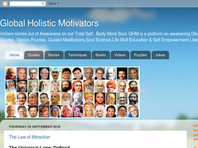 'globalholisticmotivators.blogspot.com' screenshot