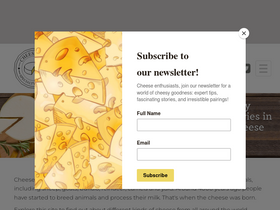 'cheese.com' screenshot