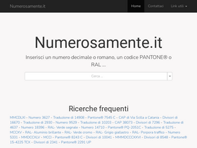 'numerosamente.it' screenshot