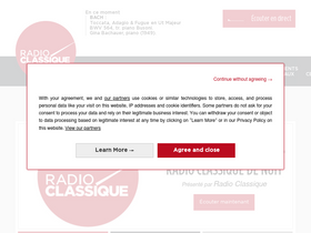 'radioclassique.fr' screenshot
