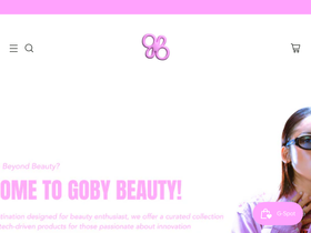 gobybeauty.com homepage screenshot