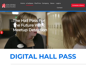 'e-hallpass.com' screenshot