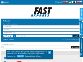 'fast-express.com' screenshot