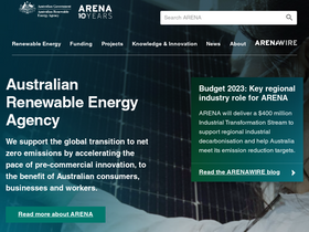 'arena.gov.au' screenshot