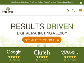 'thriveagency.com' screenshot