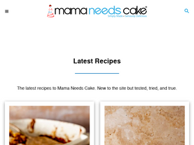 'mamaneedscake.com' screenshot
