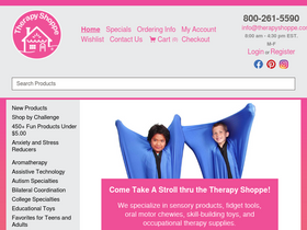 'therapyshoppe.com' screenshot