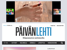 'paivanlehti.fi' screenshot