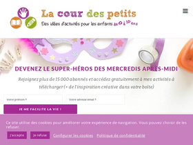 'lacourdespetits.com' screenshot