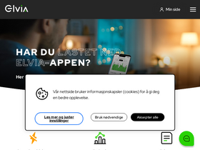 'elvia.no' screenshot