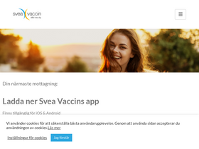 'sveavaccin.se' screenshot