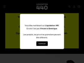 liquidation440.com homepage screenshot