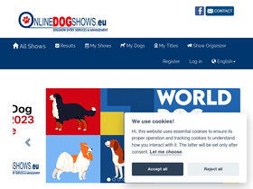 'onlinedogshows.eu' screenshot