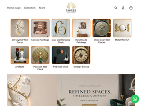 shreehomedecor.com homepage screenshot