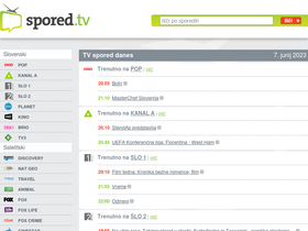 'spored.tv' screenshot