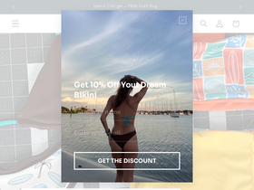 izziesbikinies.com homepage screenshot