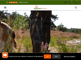 'bushcraftshop.nl' screenshot