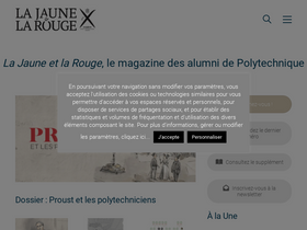 'lajauneetlarouge.com' screenshot