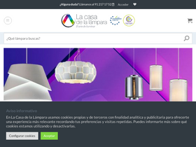 'lacasadelalampara.com' screenshot