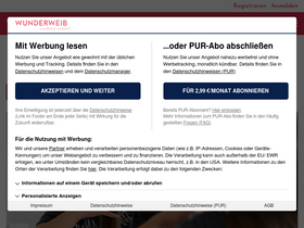 'wunderweib.de' screenshot