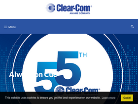 'clearcom.com' screenshot