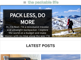 'thepackablelife.com' screenshot