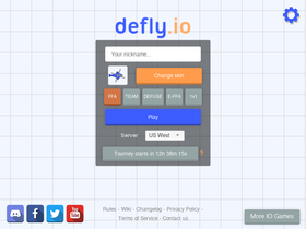 'defly.io' screenshot