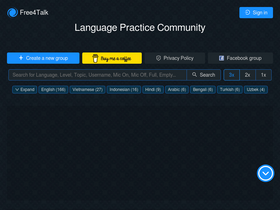 'free4talk.com' screenshot