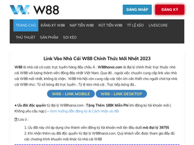 'w88hanoi.com' screenshot