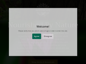 gardenofgaiaapothecary.com homepage screenshot