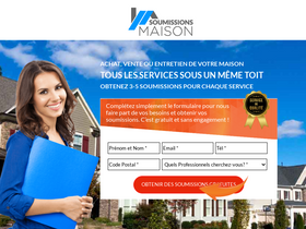 'soumissionsmaison.com' screenshot