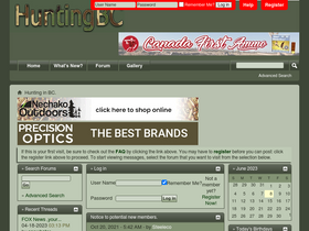 'huntingbc.ca' screenshot