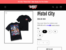 almoststock.us homepage screenshot