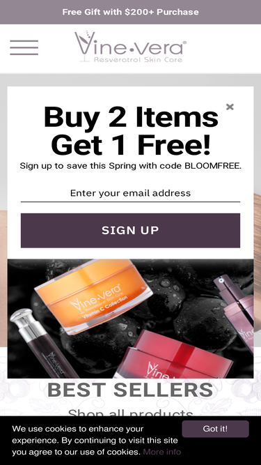 vineveracosmetics.com