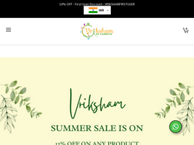 'vrikshamindia.com' screenshot