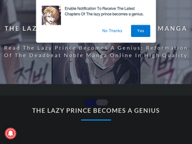 'thelazyprince.com' screenshot
