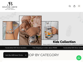 AJB Jewellers homepage screenshot