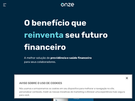 'onze.com.br' screenshot