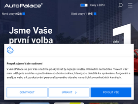 'autopalace.cz' screenshot