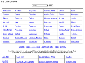 'thelatinlibrary.com' screenshot