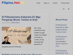 'filipino.net.ph' screenshot