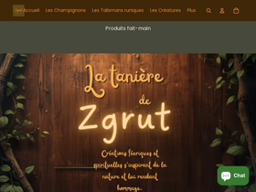 latanieredezgrut.fr homepage screenshot