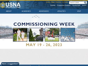 'usna.edu' screenshot