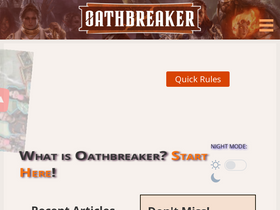 'oathbreakermtg.org' screenshot