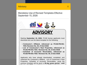 pcab.construction.gov.ph Traffic Analytics, Ranking & Audience [January ...